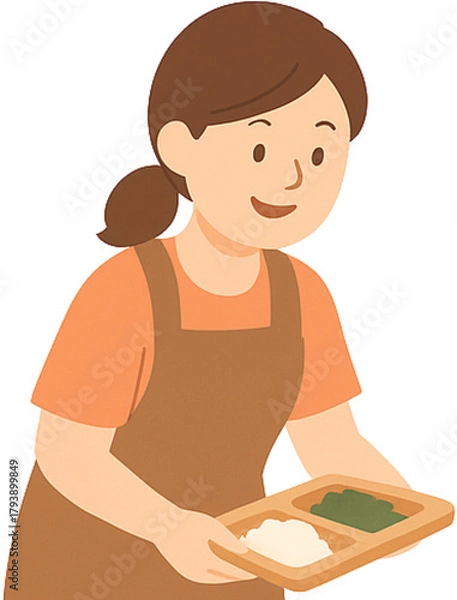 Obraz 급식판을 나눠주는 교사