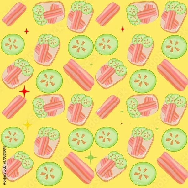 Fototapeta Pastel seamless pattern 