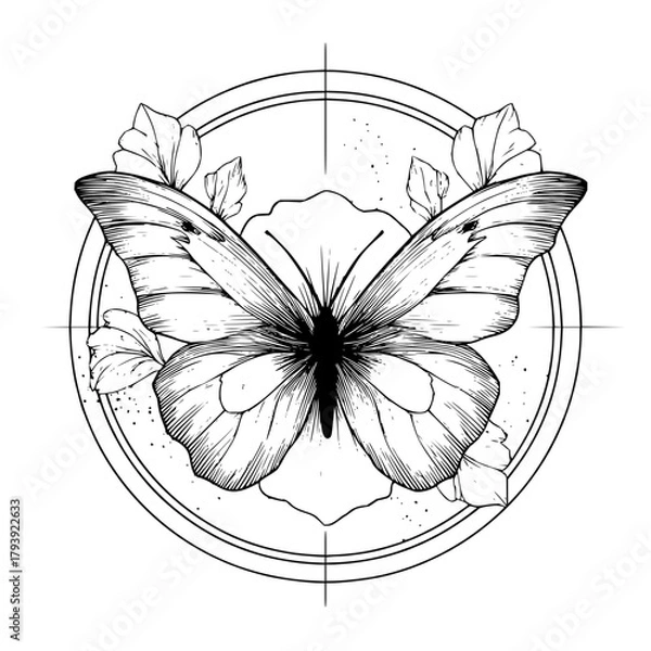 Obraz Unlock your inner beauty with this stunning butterfly design, a symbol of transformation and grace today