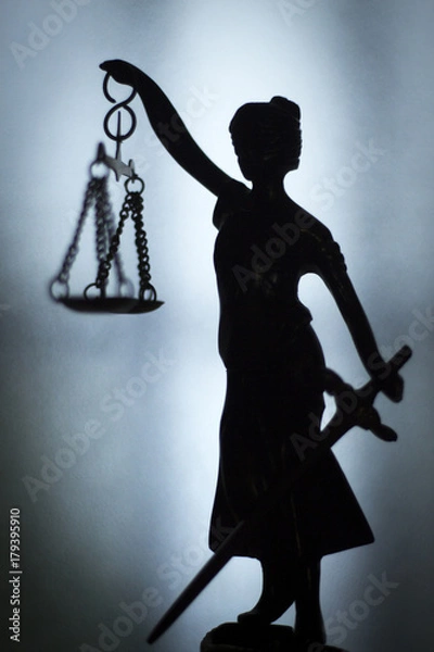 Fototapeta Legal law firm statue