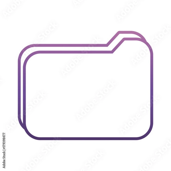 Obraz document folder icon over white background vector illustration