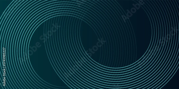 Fototapeta Minimal abstract background with concentric circular lines