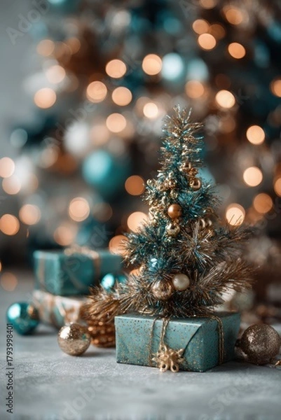 Obraz Enchanted Montage – Glittering Lights and Jolly Spirit