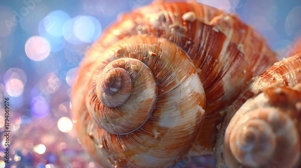 Fototapeta seashell on the beach