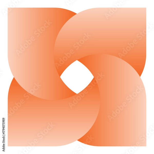 Obraz vector illustration of a roll of paper . abstract background . abstract flower 