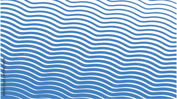 Obraz blue waves seamless pattern