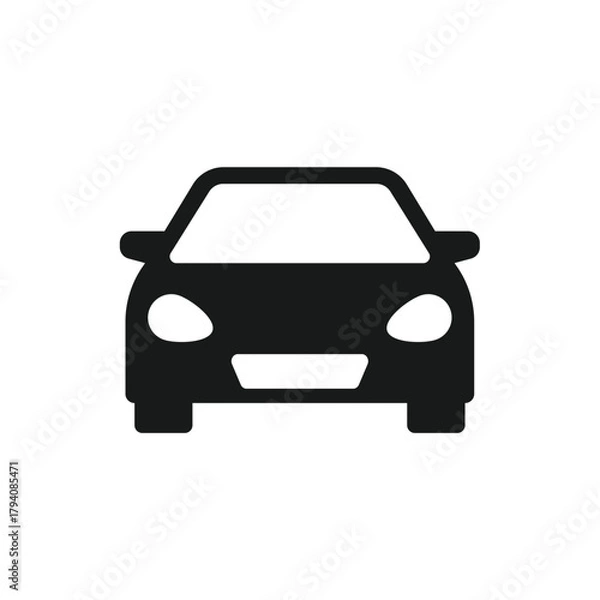 Obraz Car Icon editable vector, isolated white background