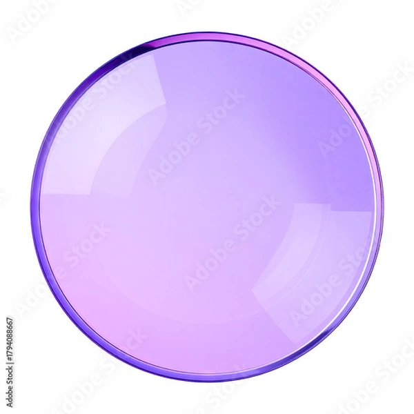 Obraz Luminous sphere, light lavender gradient, glossy sheen