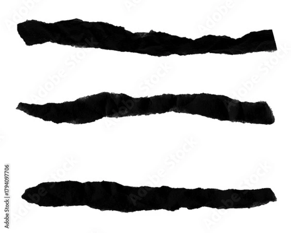 Fototapeta torn paper set, torn paper background