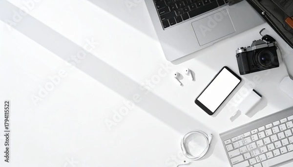 Obraz photo camera on the table