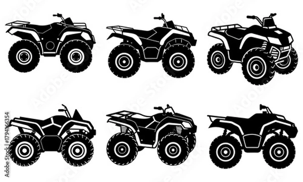 Fototapeta Thrilling ATV Adventures Await Explore the Outdoors with These Rugged All-Terrain Vehicles for Off-Road Fun, Designed for Excitement and Exploration