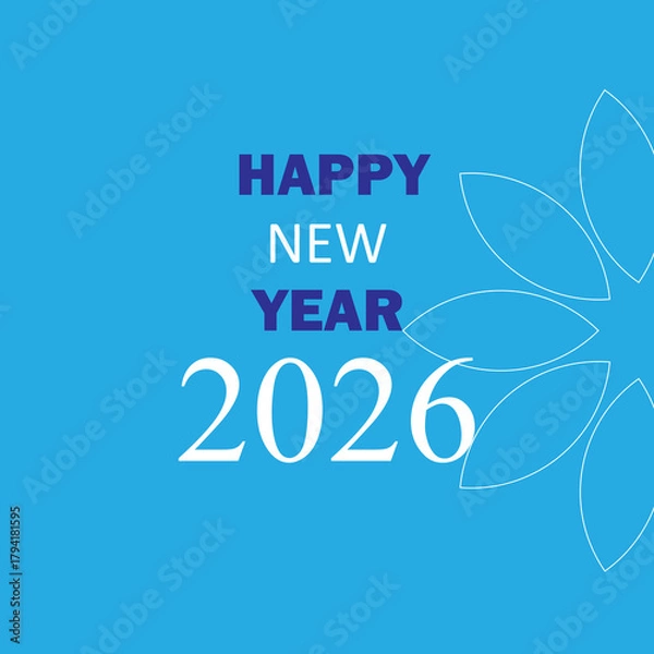 Obraz Happy New Year 2026 vector