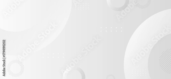 Fototapeta Minimal gray abstract background with soft gradients and geometric shapes.