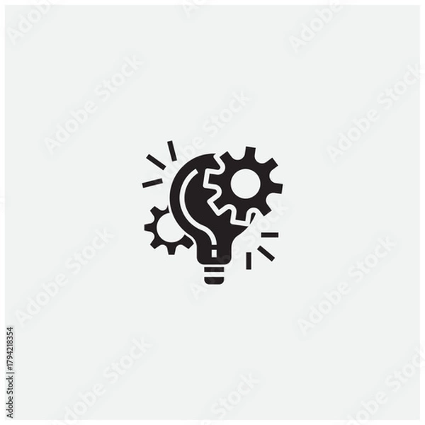 Obraz Brain Gear Icon