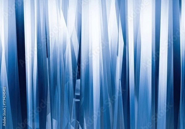 Fototapeta Modern blue abstract background with geometric shapes for a dynamic, professional look in design projects, presentations, or marketing materials