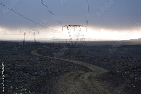 Fototapeta power poles