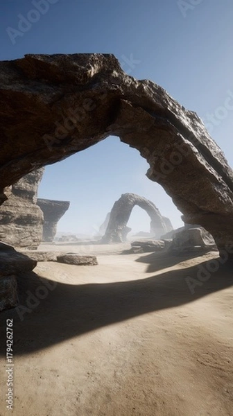 Fototapeta Desert Archways With Sunlight