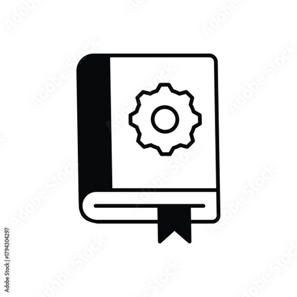 Fototapeta Manual vector icon