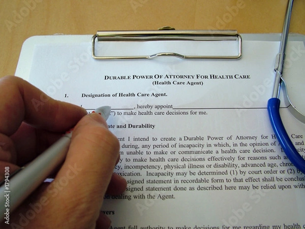 Obraz power of attorney medical
