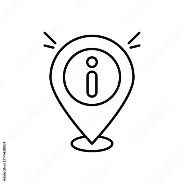 Fototapeta Location  vector icon