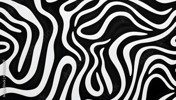 Fototapeta Zebra Stripes Seamless Pattern