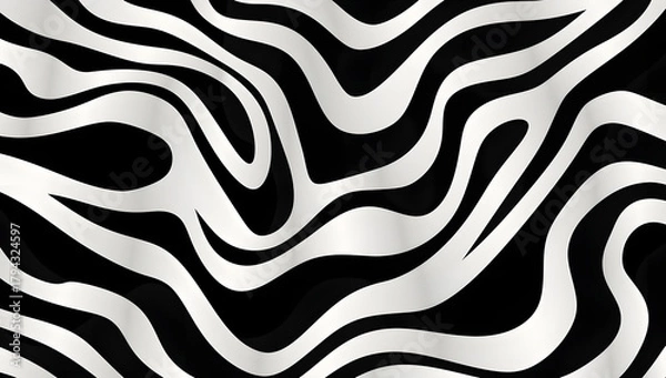 Fototapeta Zebra Stripes Seamless Pattern
