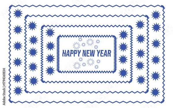 Fototapeta vector illustration of a decorative border