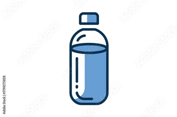 Obraz Fresh Hydration Bottle Icon