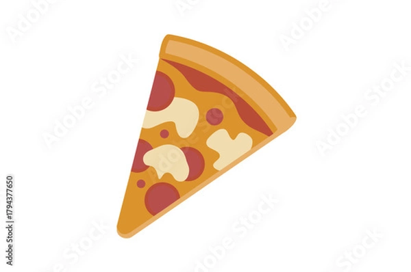 Obraz Cheesy Pizza Slice Icon