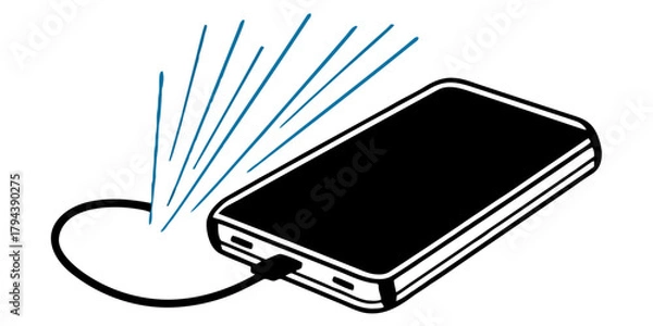 Fototapeta External SSD Drive with High-Speed Data Transfer Effects — Portable Storage Device and Modern Digital Technology Concept with Background Removed