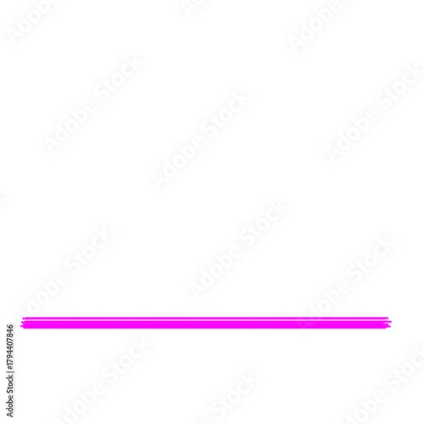 Obraz Vibrant Pink Line A Simple, Abstract Element for Design and Creative Projects