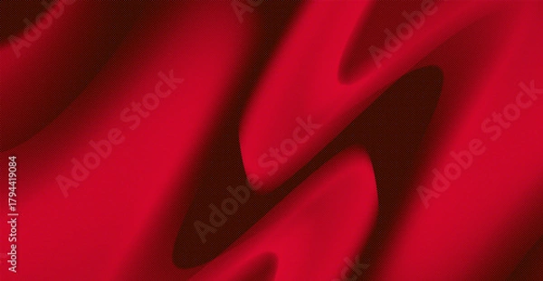 Fototapeta Red abstract background with rich, varied gradient and elegant dot or halftone texture. Perfect design for Christmas, New Year, Valentine's Day, banners, posters, or selling expensive and premium