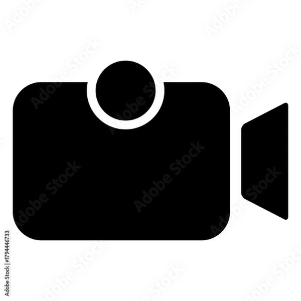 Obraz Video Camera icon or logo isolated sign symbol vector illustration - high quality black style vector icons
