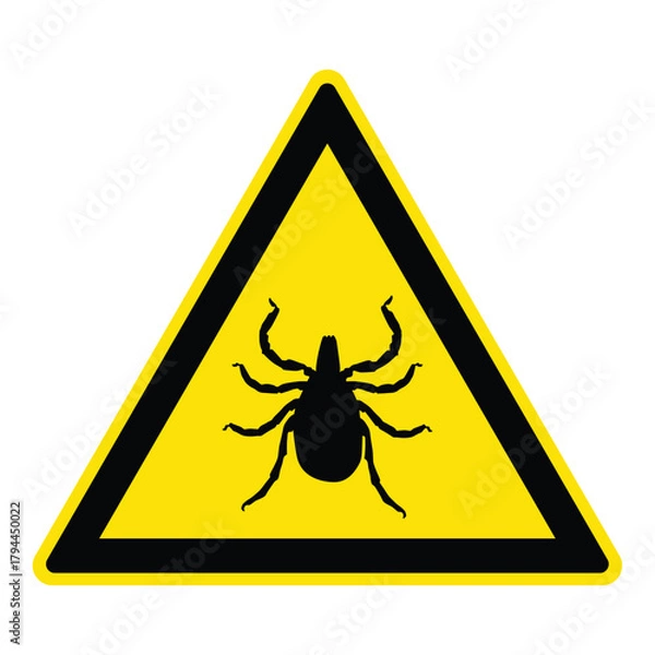 Obraz tick warning sign