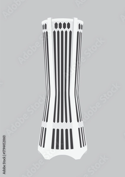 Fototapeta Vector of Tabung Haji building in Malaysia.