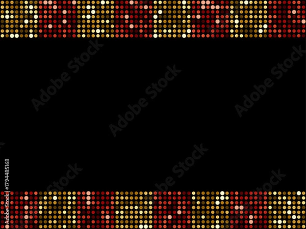 Obraz ミラータイル3、格子F、10赤