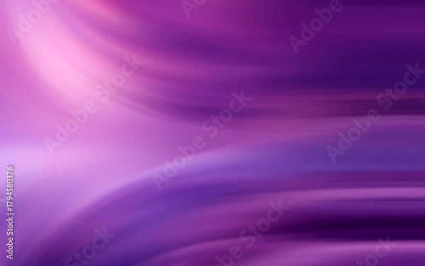 Fototapeta Abstract background with speed light effect. Blue pink purple wavy texture wallpaper. 3D rendering