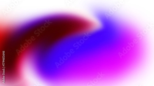 Obraz Abstract Blend of Red Blue and Magenta with Smooth Gradient Transitions graphic design