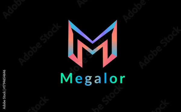 Obraz company M logo design