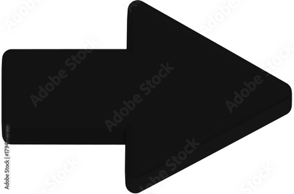 Fototapeta Color arrow 3D,