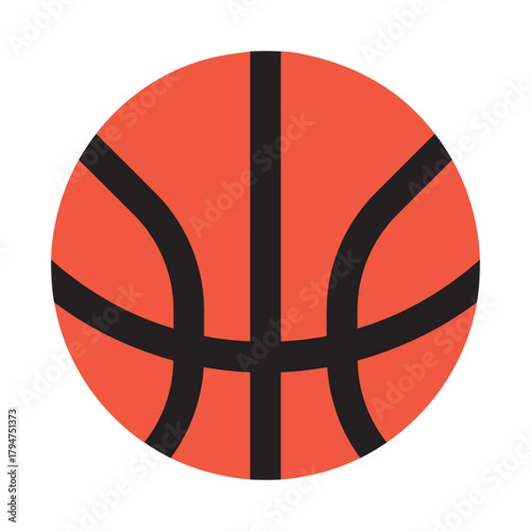Obraz Basketball logo vector flat icon