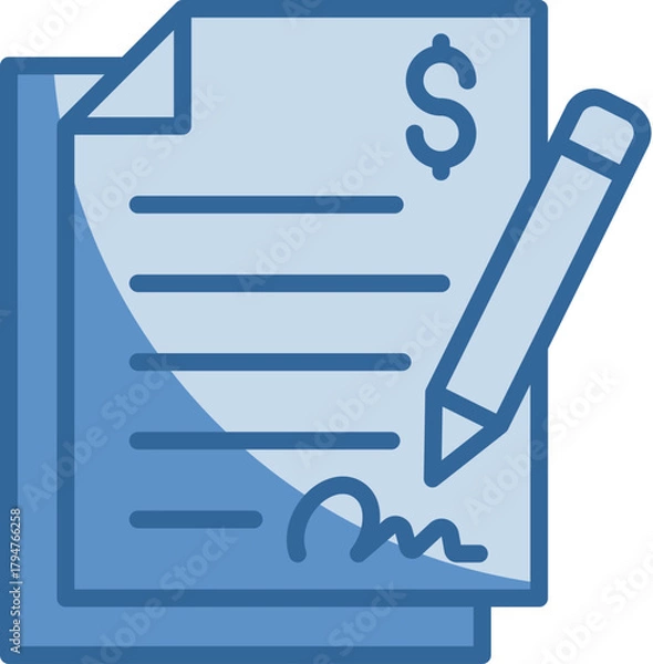 Obraz Loan Agreement Icon Element For Design