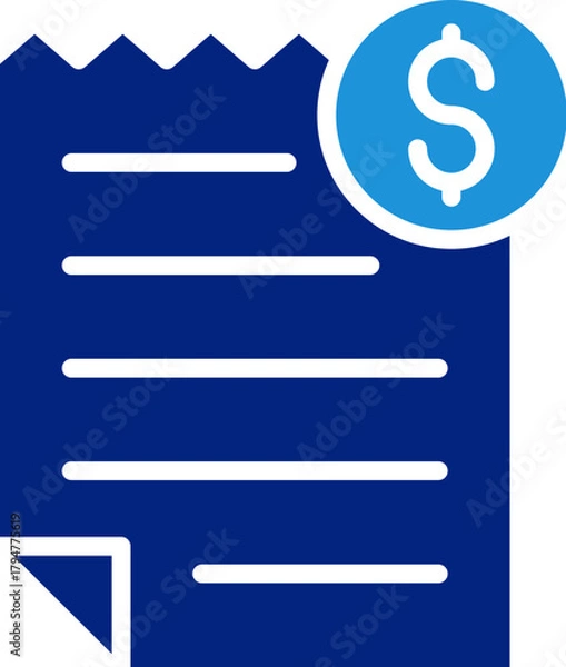 Fototapeta Invoice Icon Element For Design