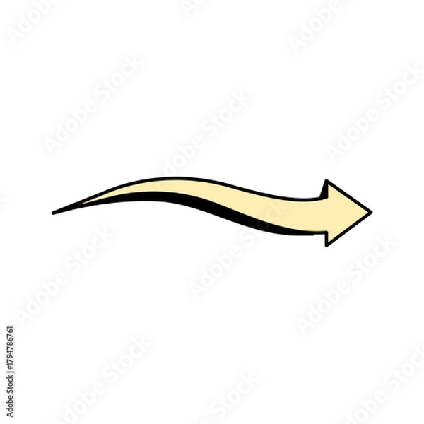 Obraz Hand Drawn Doodle Arrow