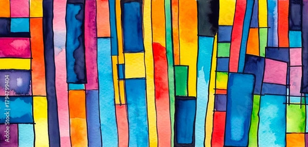 Obraz Bright abstract colorful pattern