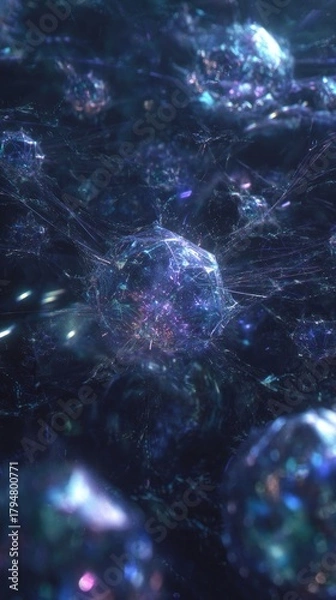 Obraz Abstract Glowing Cosmic Landscape