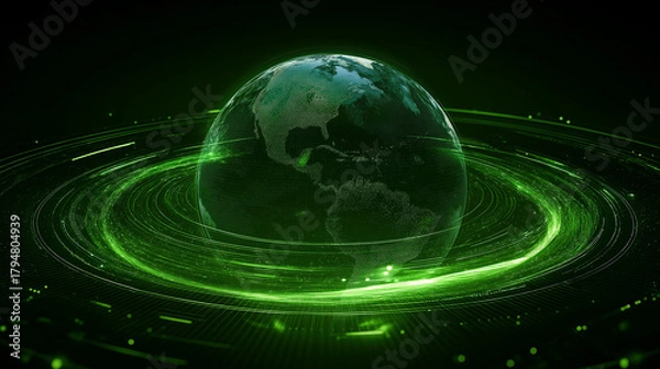 Fototapeta planet earth in space