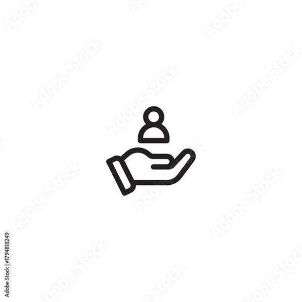 Obraz User Support Hand Icon
