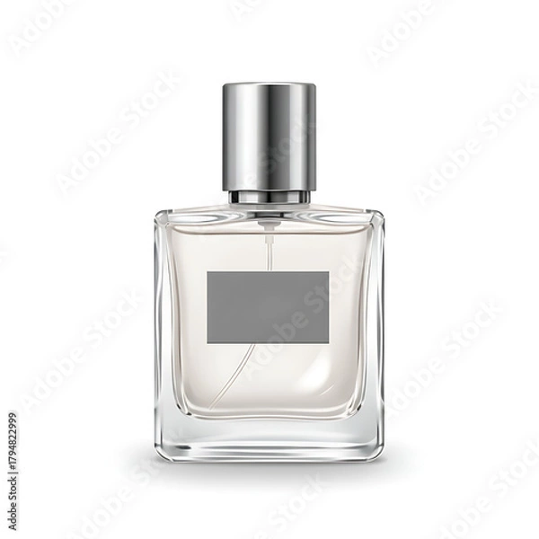 Fototapeta Perfume bottle with white background 
