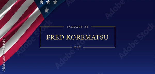 Obraz Honoring Civil Rights Fred Korematsu Day on January 30
